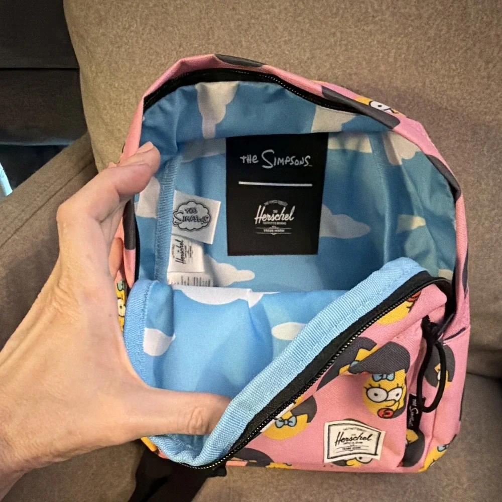 Herschel Supply Co. x The Simpsons Maggie Classic Mini Backpack Pink Print